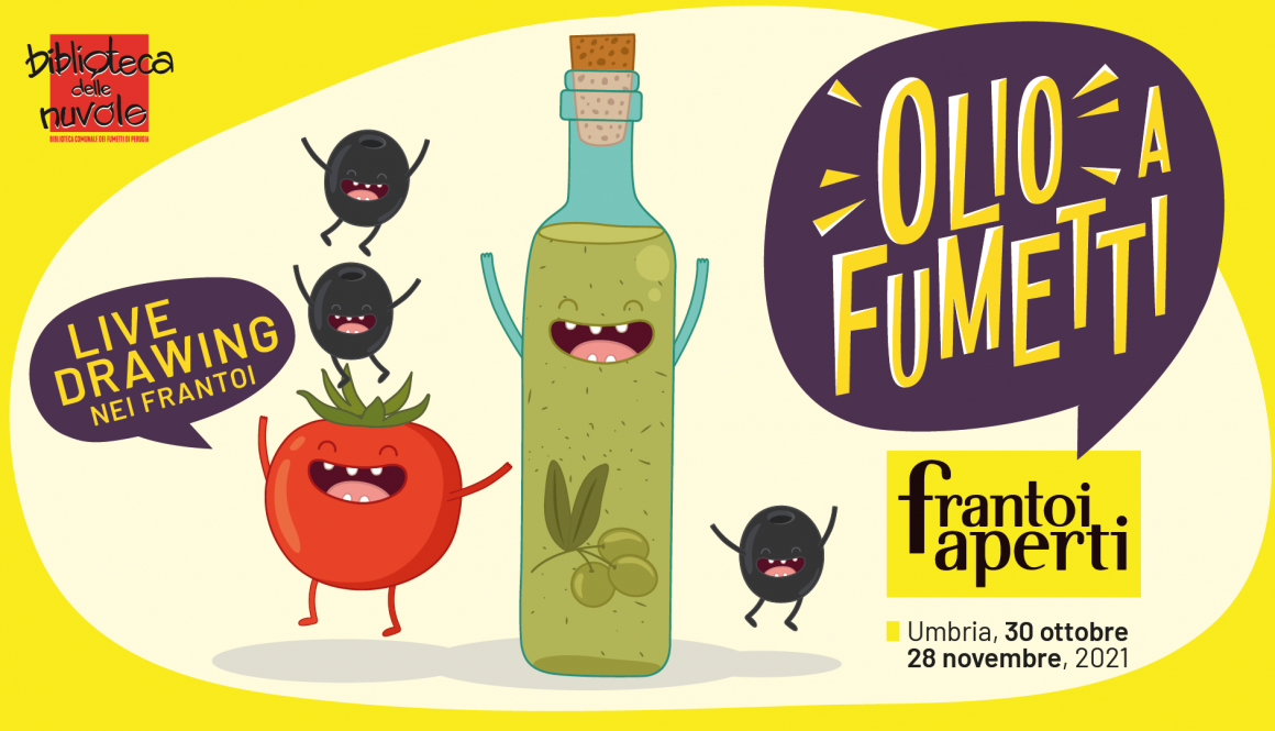 Olio a fumetti – LIVE drawing nei frantoi