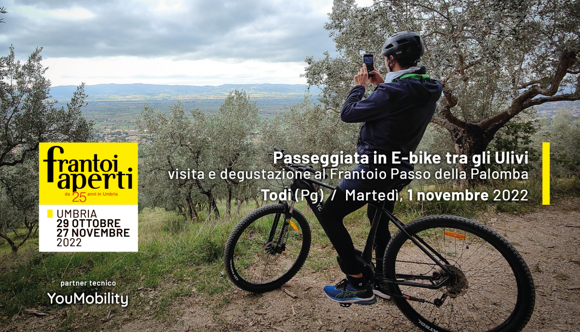 1/11/2022 Todi (Pg) Pedalata in ebike in occasione di Colori et Olio