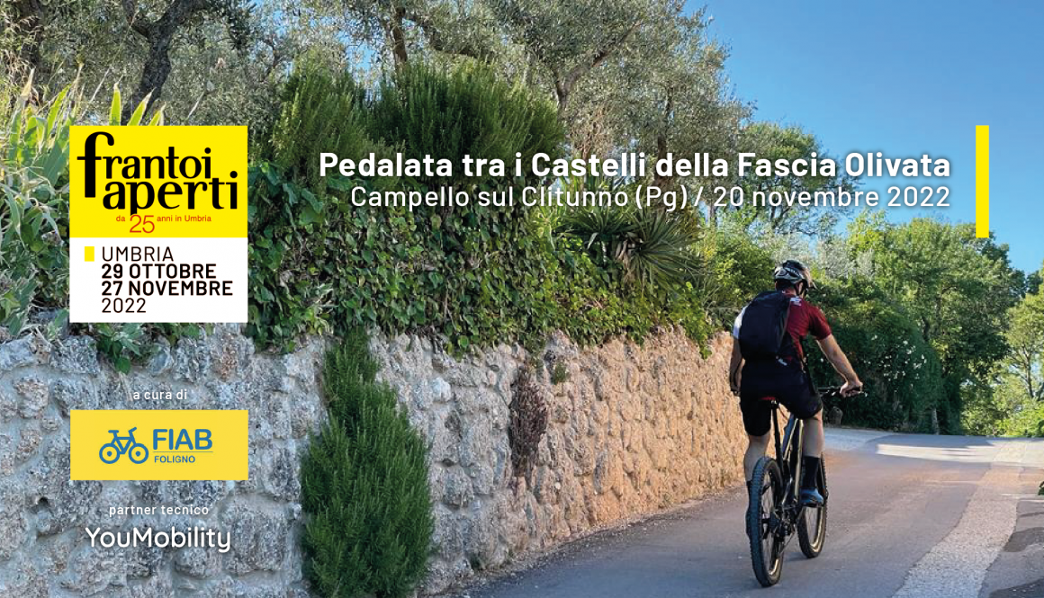 20/11/2022 Campello sul Clitunno (Pg) Pedalata tra i castelli della Fascia Olivata in occasione della Festa dei Frantoi e dei Castelli