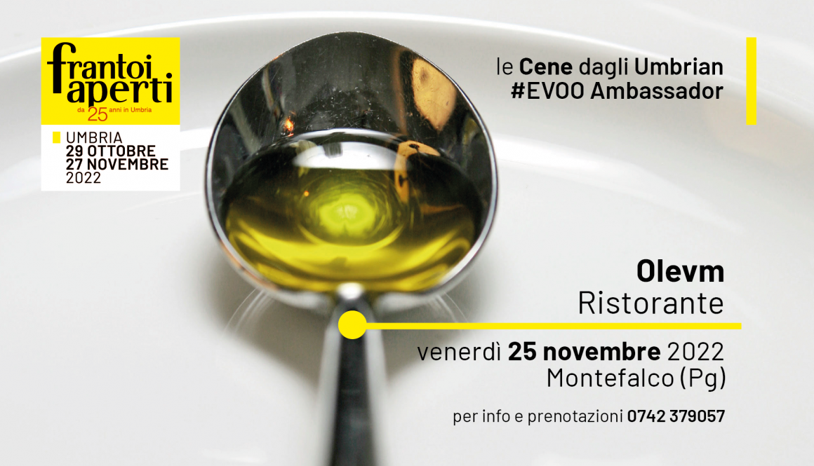 25 novembre 2022 a Montefalco (Pg) Olevm Ristorante 